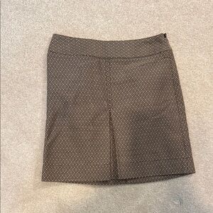 Elegant Brown Patterned Skirt